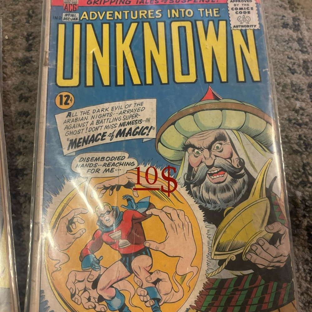 Marvel Adventures Into the Unknown Comic - Blue and Red Cover